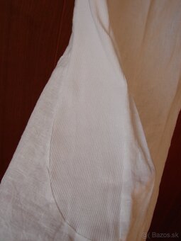Biele ľanové šaty - 5
