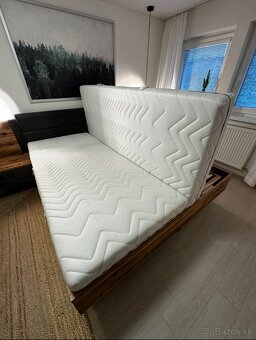 Manželská postel s roštami a matracami 2x 90x200 - 5