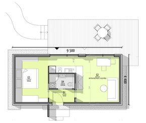 DREVODOM - NÍZKOENERGETICKÝ 2 izbový, 42 m2, okr. Nové Zámky - 5