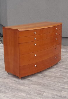 Komoda oválna čerešňová , - 5