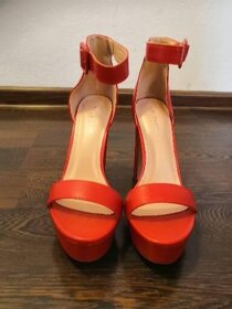 Červené sandále vel. 39 - 5