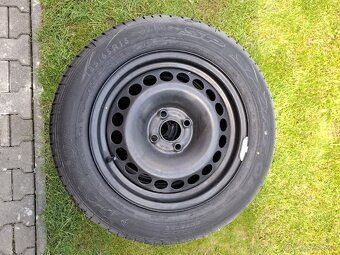 Letné pneumatiky 185/65 R15 + plechové disky R15, 4x100 ET39 - 5