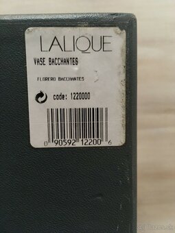 Váza Lalique Bacchantes (číry krištáľ) - 5