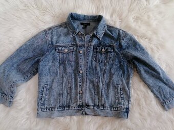 Ručne maľovaná riflová bunda WOLF - 5