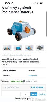 Predam Akumulátorový bazénový vysávač Steinbach Poolrunner B - 5