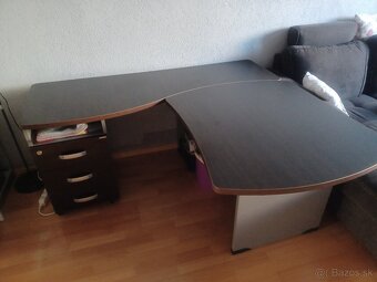 Kancelársky písací stôl BERLIN .s úložným priestorom - 5