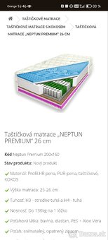 dvojposteľ 160x200 s matracom - 5
