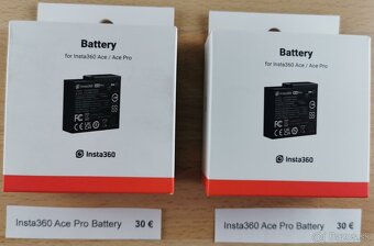 Predám príslušenstvo pre kameru Insta360 Ace Pro - 5