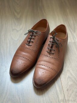 Elegantné formálne topánky BROGUE OXFORD – ručná výroba - 5