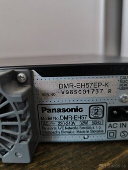 Predám DVD rekordér PANASONIC DMR-EH57 - 5