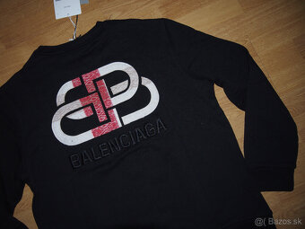 Balenciaga pánska mikina čierna - 5