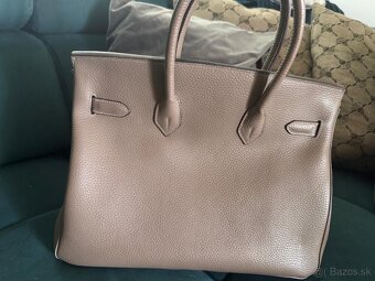 Nádherná nová Hermes birkin 30 taupe kabelka - 5