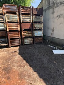 PREDÁM POUŽITÉ KOVOVÉ PALETY, BEDNE - 5
