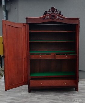 Skriňa starožitná Biedermeier z 50 . rokov 19 . storočia. - 5