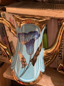 Predám modrí porcelán v zlatej farba - 5