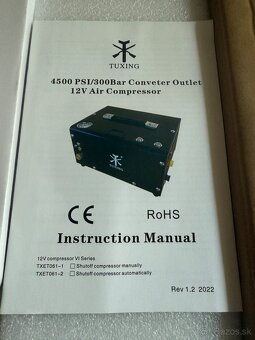TUXING TXET061 300Bar PCP kompresor 12V/230V - 5
