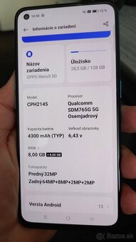 Predám OPPO Reno 5 5G Dual SIM 128GB NFC - 5