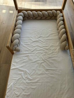 Domcekova detska postel s matracom a pletencom - 5