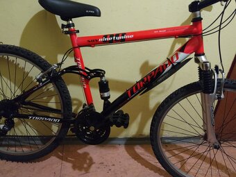 celoodpružený horský bicykel TORPADO,26"Kolesá,19"rám, 21p - 5