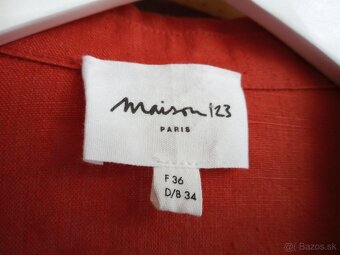 ľanové sako Maison 123 Paris veľkost 36 - 5