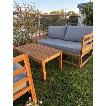 Variabilná drevená sedačka Evissa - 5