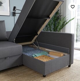 IKEA FRIHETEN tmavosiva rozkladacia sedacka - 5