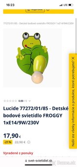 detska lampa 2ks zaba - 5