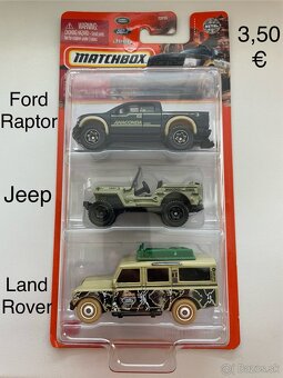Hot Wheels 5-pack, 3-pack (Matchbox), 2-pack •Akcia - 5