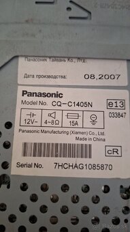 Predm autoradio Panasonic - 5