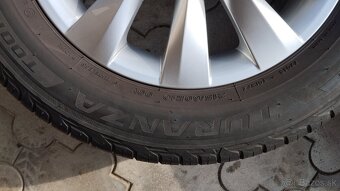 Sada alu diskov 5x112 pneu.BRIDGESTONE 215/60R16 - 5