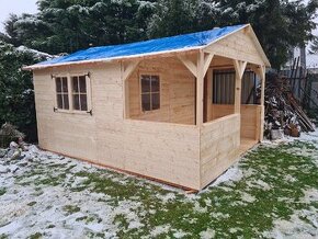 Záhradná drevené chatka 3.5x5m DOPRAVA ZDARMA - 5