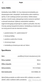 Predám kolobežku Sulov REBEL - 5