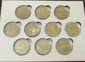 Sada 5-eurových mincí fauna flóra v kazete - 5