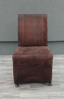 Set kresiel na kolieskach – hnedé – ( 4 KS ). - 5