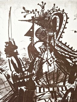 Pablo Picasso - Cavalier en Armure (Litografia, kubizmus) - 5