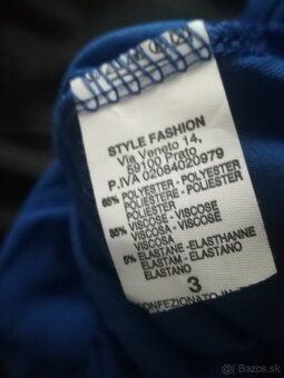 Blúzka so sakom,čierny top,modrá bluzka- znížená cena - 5