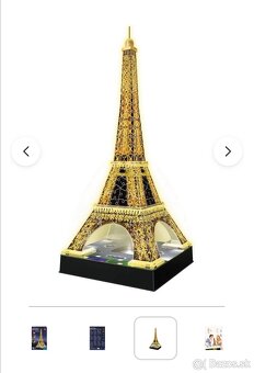 Puzzle 3D Eiffelova veža svietiaca - 5