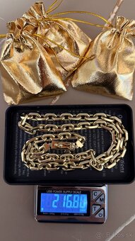 Zlata retiazka anker pilka 14k 585/1000 216g - 5