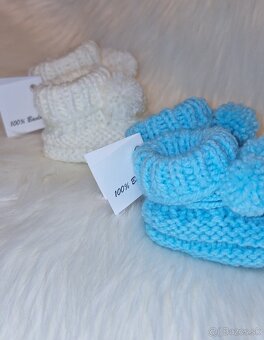 Detské chlapčenské topánočky botičky handmade - 5