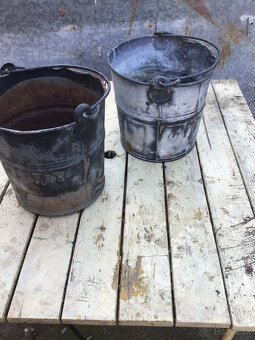 STARé KOVOVé MALé VEDRá - 5