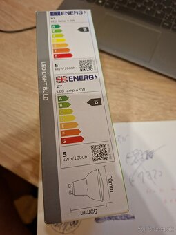 LED žiarovky GY: 10ks, 6500K, 4.9 W, GU10 - 5