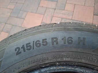 Predám celoročné pneu. Continental--215/65/16-98H - 5