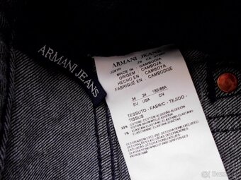 Armani pánske krátke riflové elastan nohavice M-L (34) - 5