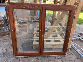 Predám použité eurookná drevene - 5