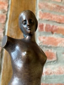 Július Bartfay bronzová socha Akt torzo - 5
