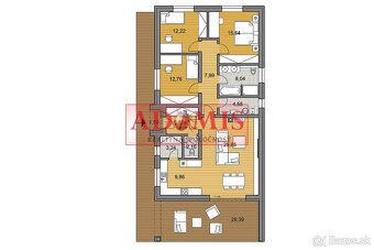 predám 4-izb. bungalov dokončený,140m2, obecná voda + ČOV + - 5