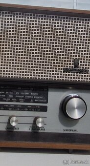 Grundig Philips 1955 drevené rádio FM - 5