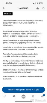 Kozene kreslo Ikea Havberg s podnozkou - 5