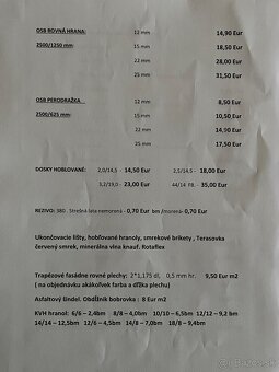 Tatranský a zrubový profil dlazkovica terasovka KVH hranoly - 5