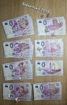 Na predaj - 0 Eurosuvenírové bankovky rôznych štátov sveta. - 5